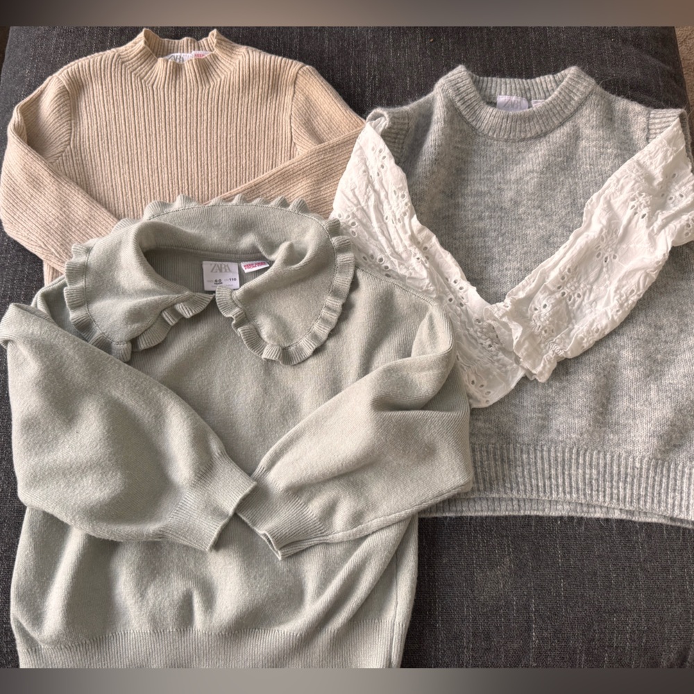 Zara sweaters size 4-5